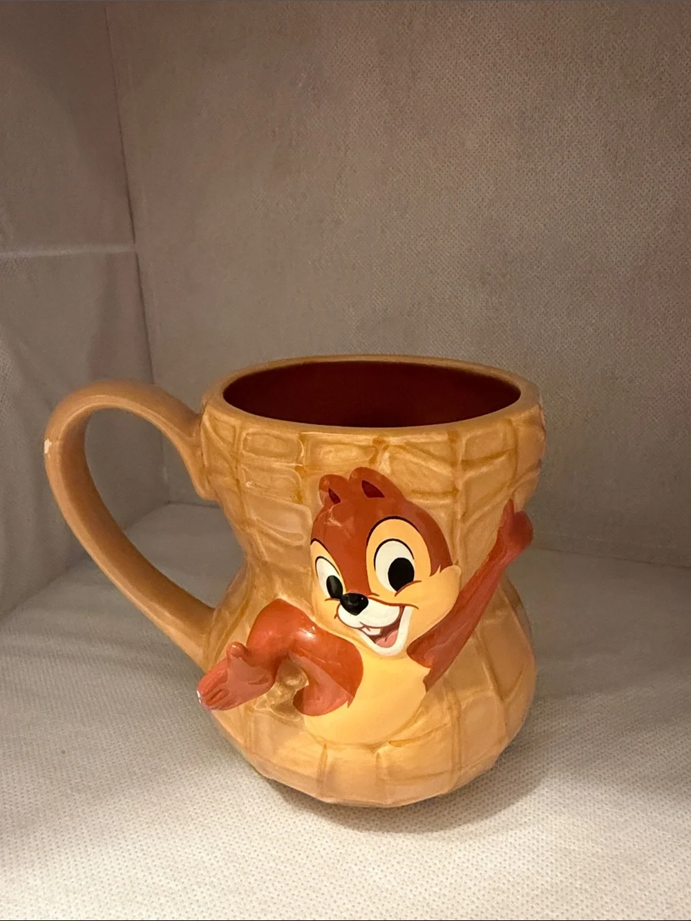 Disney Chip 'n' Dale Waffle Mug in Tan and Brown